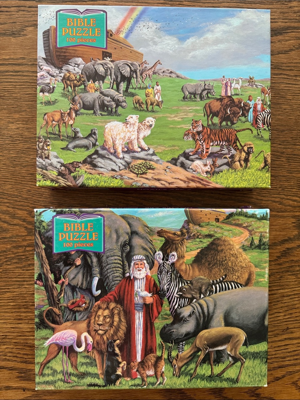 Two Bible Puzzle Noah's Ark Jigsaw - 100 Piece